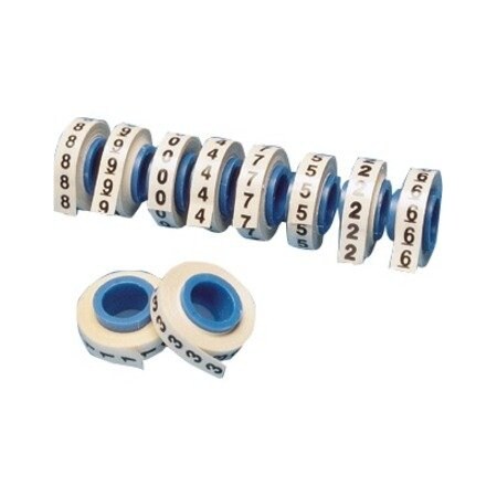 Panduit Pre-Printed Marker Tape Refills, Polyester, 8' roll, Wh, PMDR-50-59 PMDR-50-59